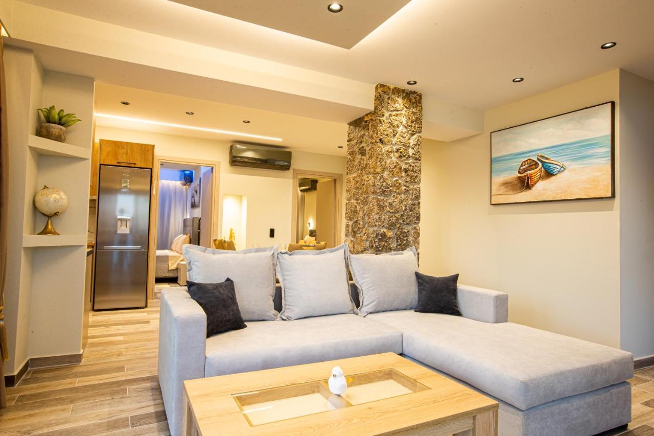 Black Rocks Family, Luxury Seafront Beach Maisonette Agios Gordios  Exteriör bild